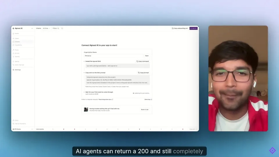 Poster for Agnost AI — find silent agent failures in production