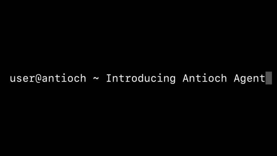 Poster for Antioch — Develop autonomy at the speed of software