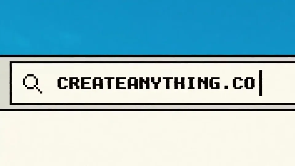 Poster for Anything — We Took the Internet’s Best Domain