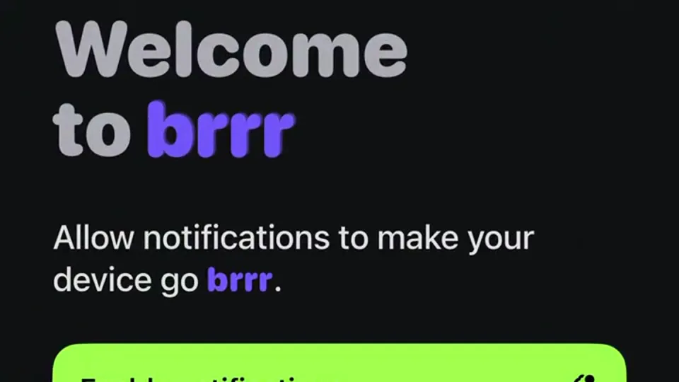 Poster for brrr — Push notifications to your own devices.…