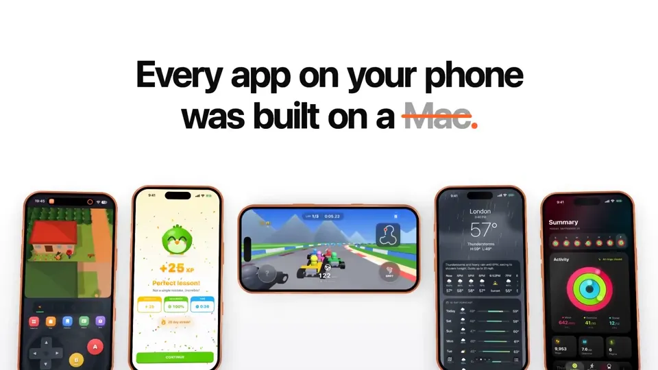 Poster for Built on iPhone — Swift, no Mac