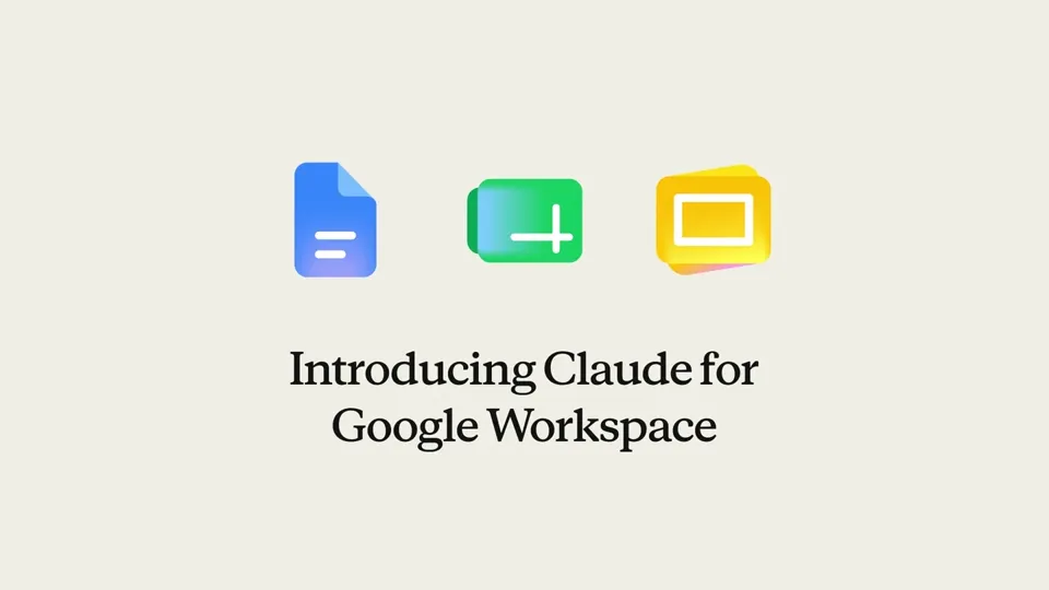 Poster for Introducing Claude for Google Workspace