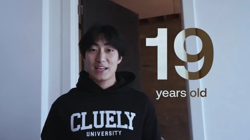 Poster for Cluely University course live now for $4999