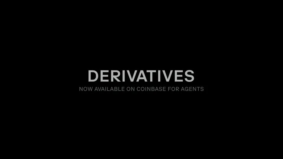 Poster for Coinbase — derivatives for Agents