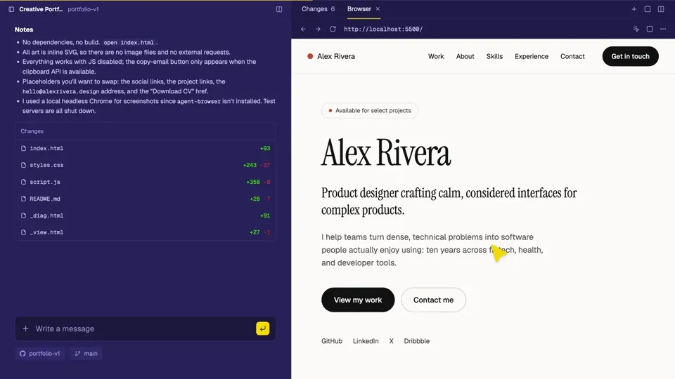 Poster for Command Code — desktop app for Mac, Linux, Windows