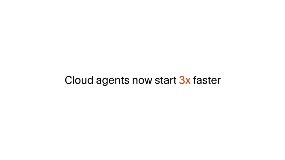 Poster for Cursor Builds — cloud agents start 3x faster