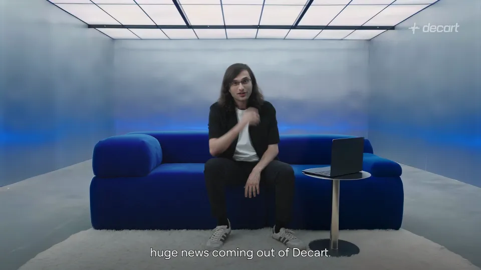 Poster for Decart — real-time world models