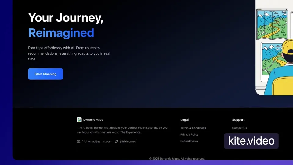 Poster for Dynamic Maps: AI travel planner