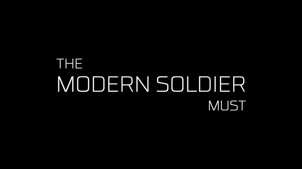 Poster for Edgerun — military exoskeleton for endurance