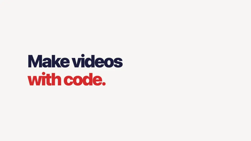 Poster for editframe — Build video with code