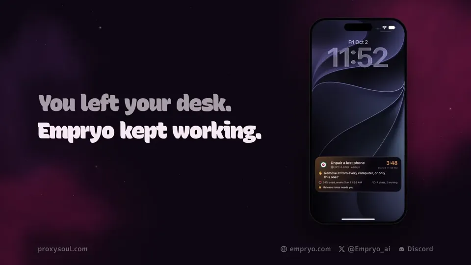 Poster for Introducing Empryo for iPhone, iPad and Apple Watch