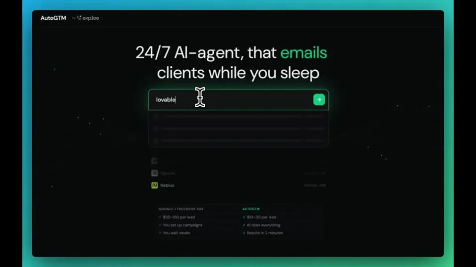 Poster for Explee launches AutoGTM sales agent