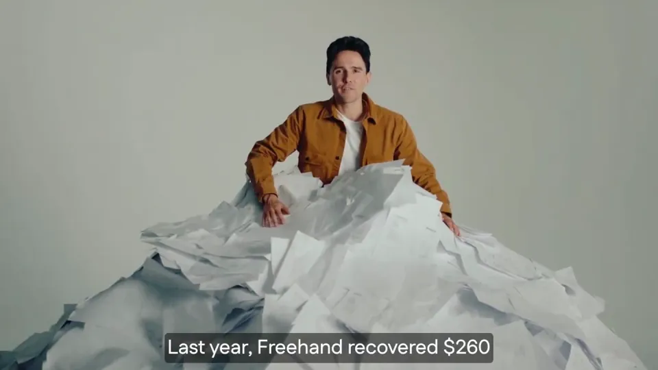 Poster for Freehand AI — AI teams for complex spend management