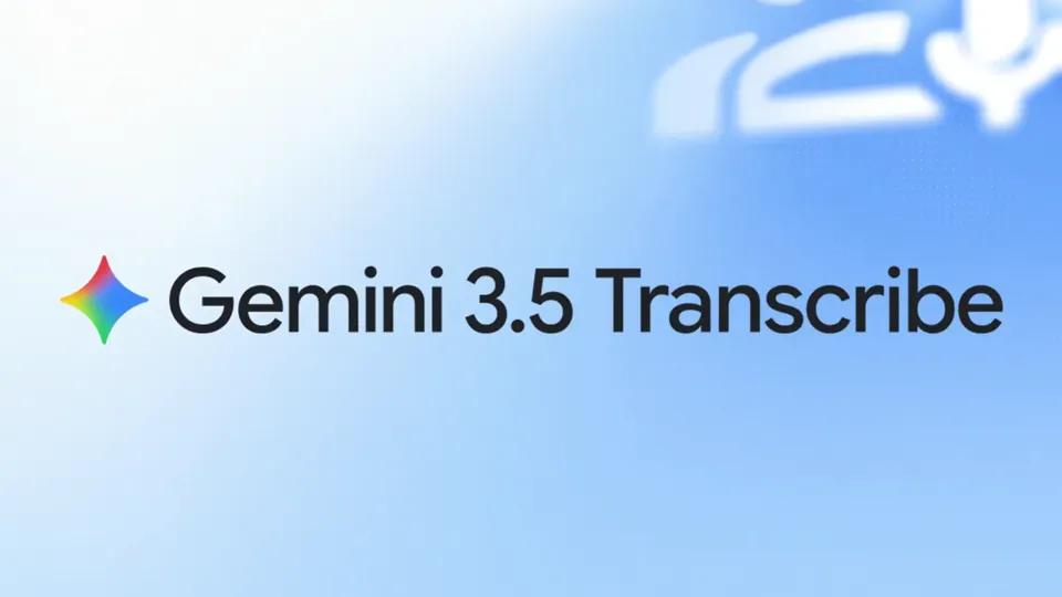 Poster for Gemini 3.5 Transcribe — precise speech-to-text