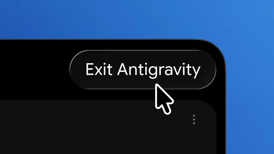 Poster for Gemini app — Antigravity coding on the Mac