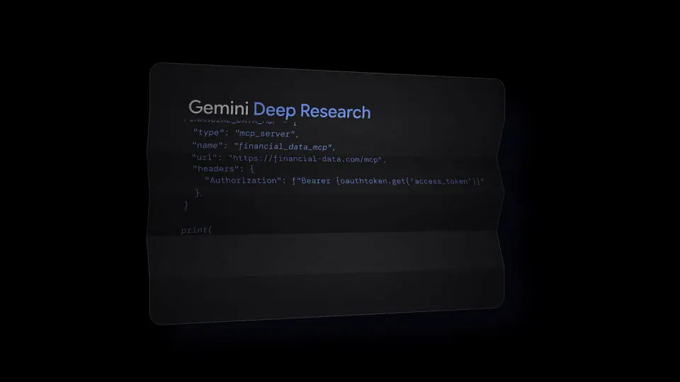 Poster for Google — Deep Research and Deep Research Max via the…