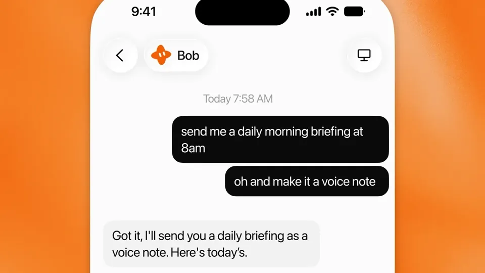 Poster for Grok Bot — it can send you voice notes
