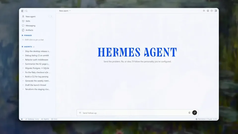 Poster for Hermes Desktop AI agents / Desktop