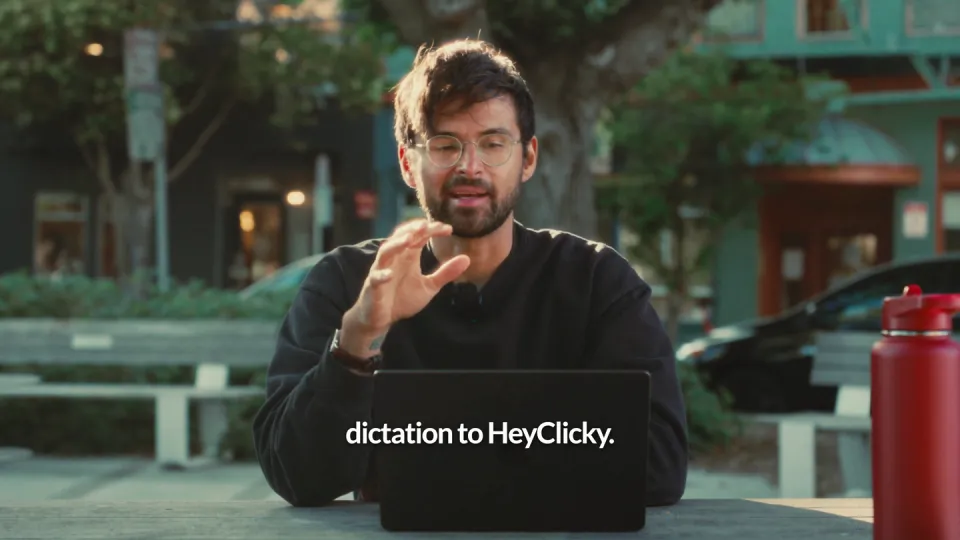 Poster for heyclicky — an ai buddy that lives on your mac