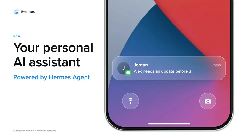 Poster for iHermes — a personal AI assistant in iMessage