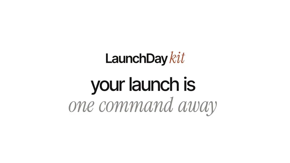 Poster for LaunchDay Kit — launch on 50+ sites