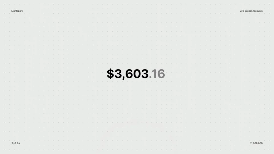 Poster for Lightspark — Global, real-time money movement for…