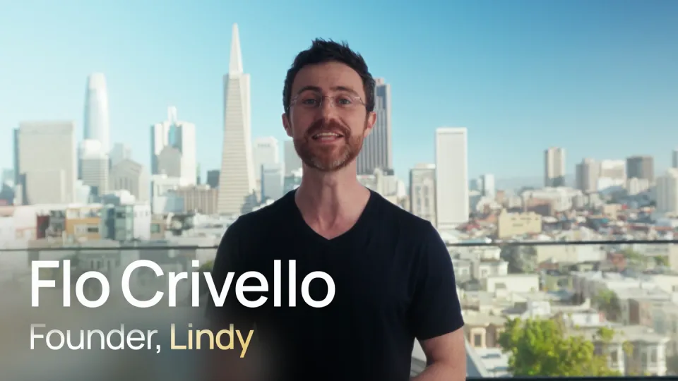 Poster for Lindy — your next hire is AI