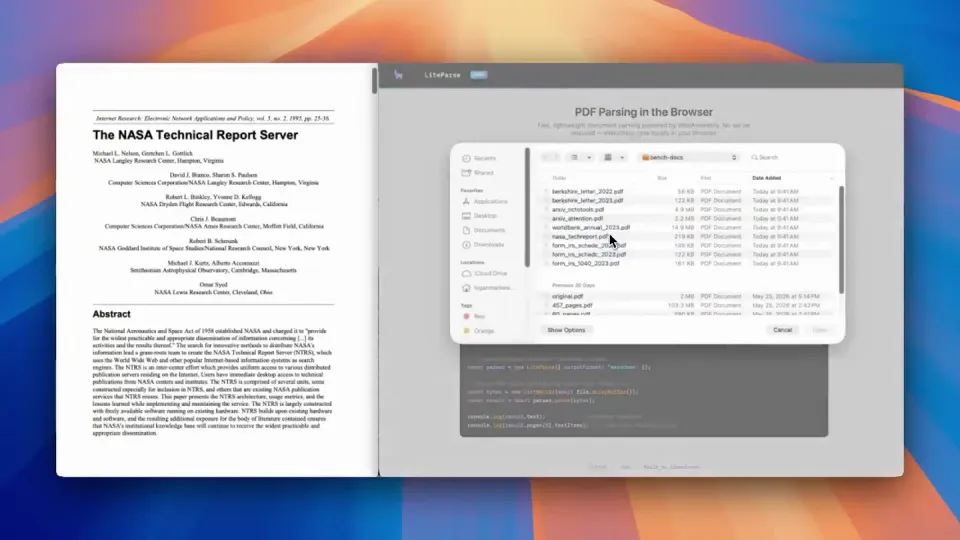Poster for LlamaIndex — The fastest PDF-to-markdown parser, and…