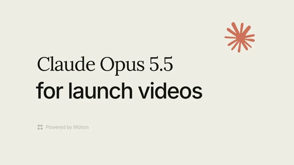 Poster for Claude Opus 5.5 for launch videos