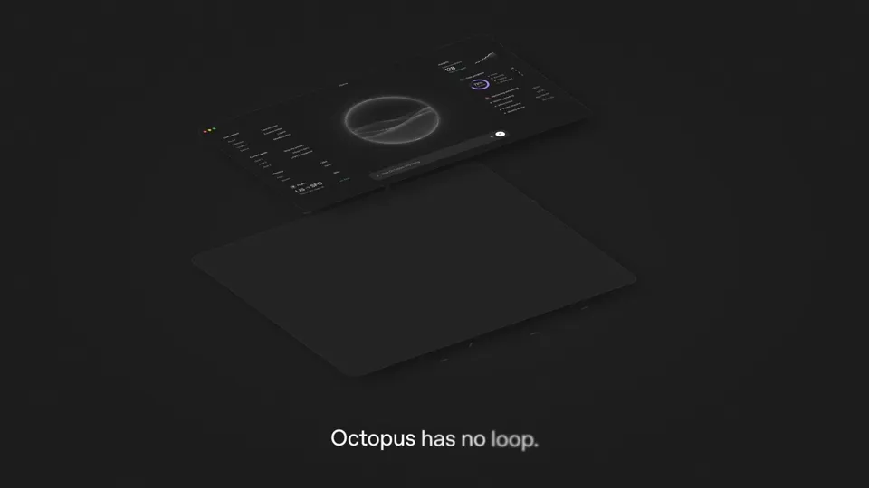 Poster for Octopus OS — agents edit their harness