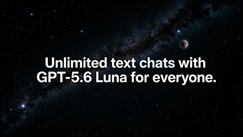 Poster for ChatGPT GPT-5.6 Sol & Luna upgrade