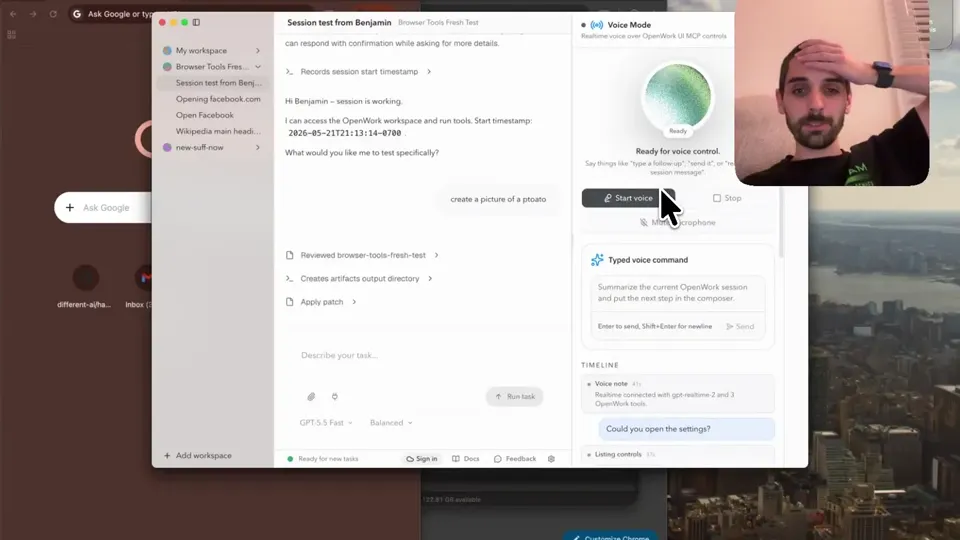 Poster for OpenWork — OpenAI Realtime Demo Inside OpenWork -…