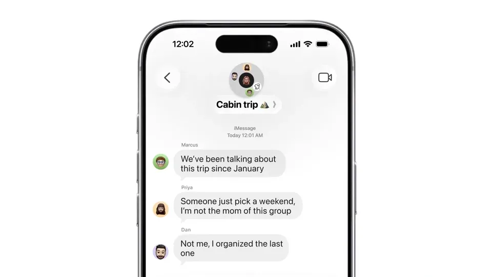 Poster for Rene — a multiplayer iMessage agent you text