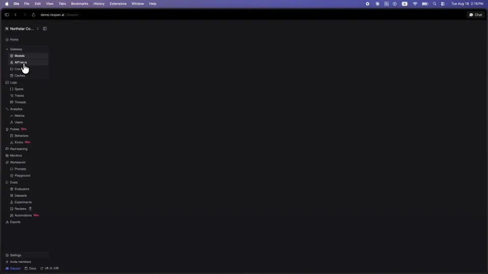 Poster for RespanAI — live demo of gateway to evals