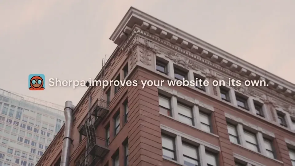 Poster for Sherpa Runs Autonomous Experiments to Boost Website…