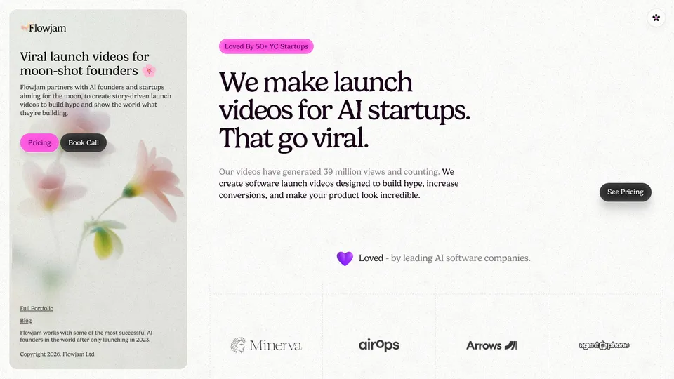 Flowjam — We make launch videos for AI startups