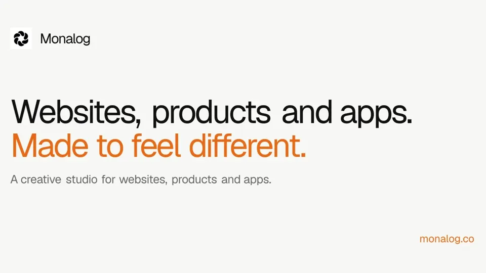 Monalog — A creative software studio