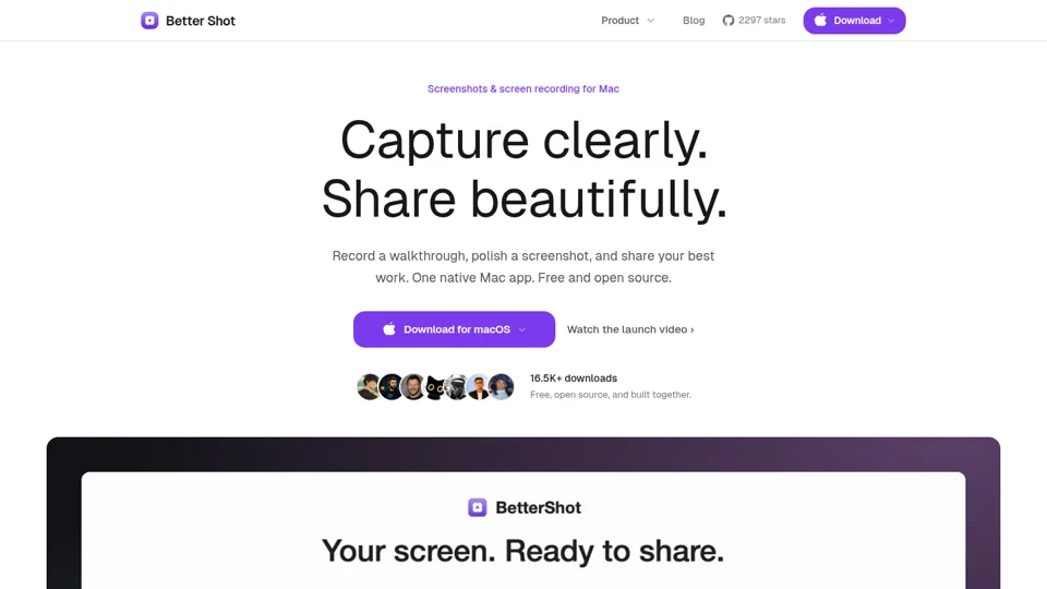 Better Shot — Capture clearly. Share beautifully.