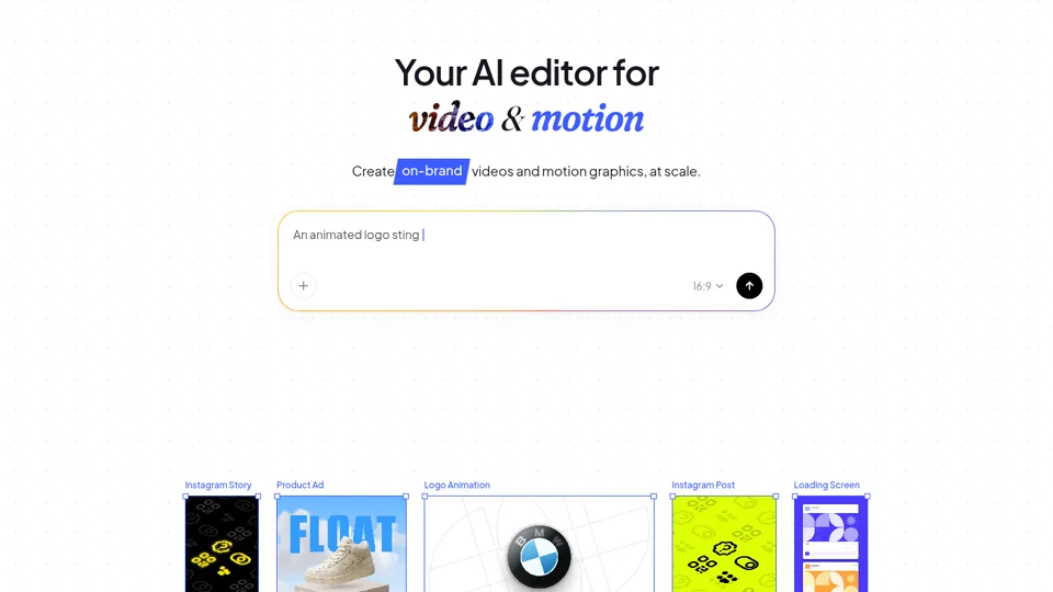 Burp — Your AI editor for video & motion