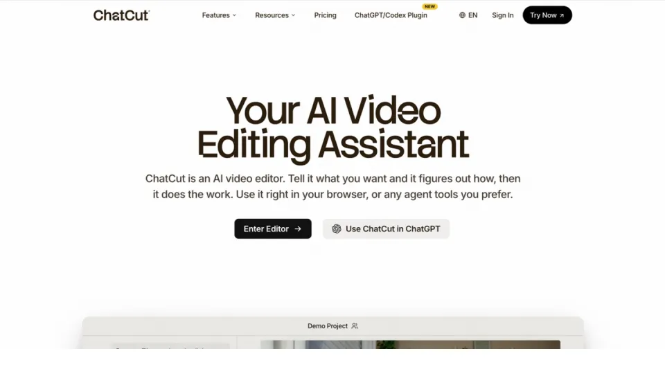 ChatCut — Your AI video editing assistant