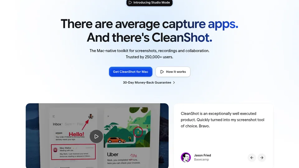 CleanShot — There are average capture apps. And there's CleanShot.