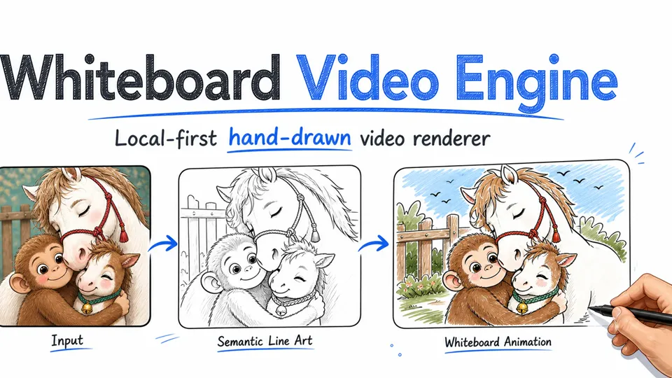 Whiteboard Video Skill — Whiteboard videos from images, for Codex