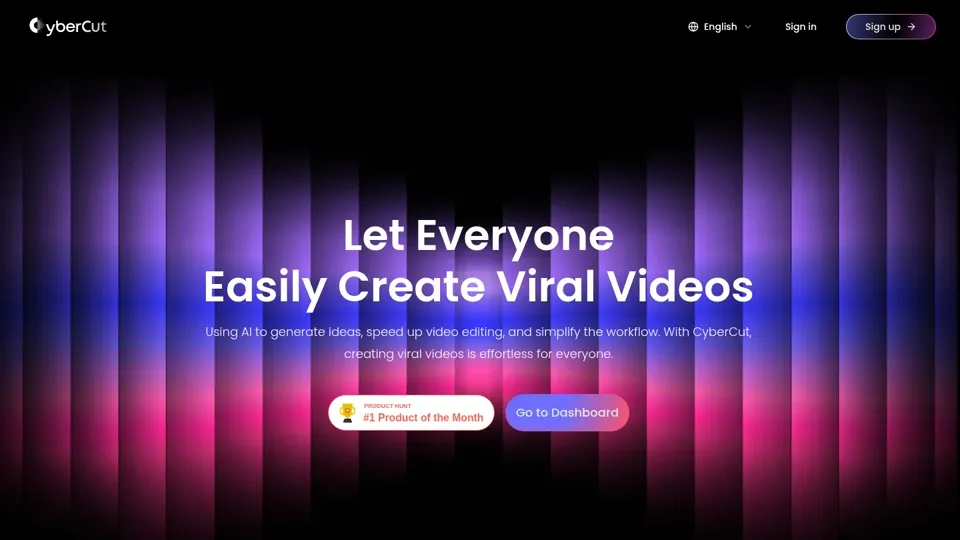 CyberCut — Let everyone easily create viral videos