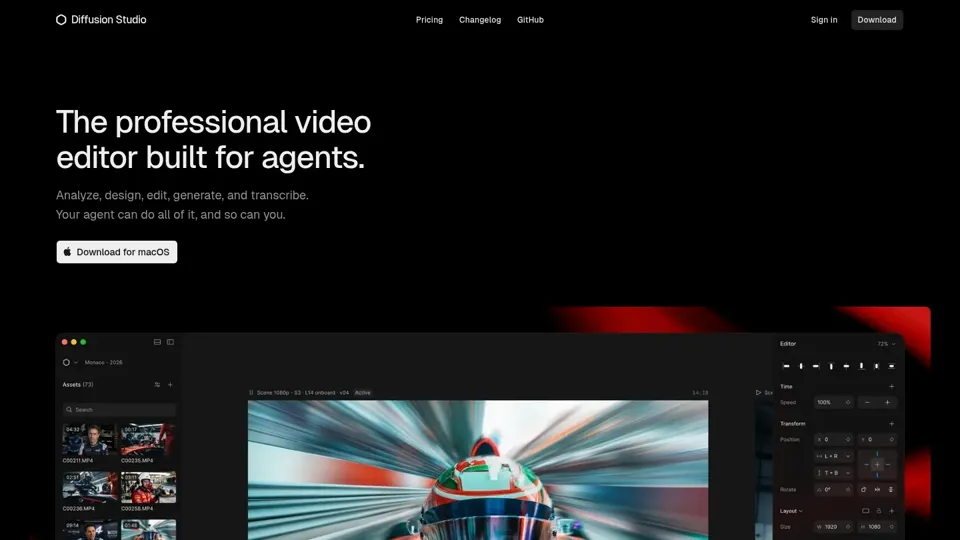 Diffusion Studio — The video editor your agents can drive