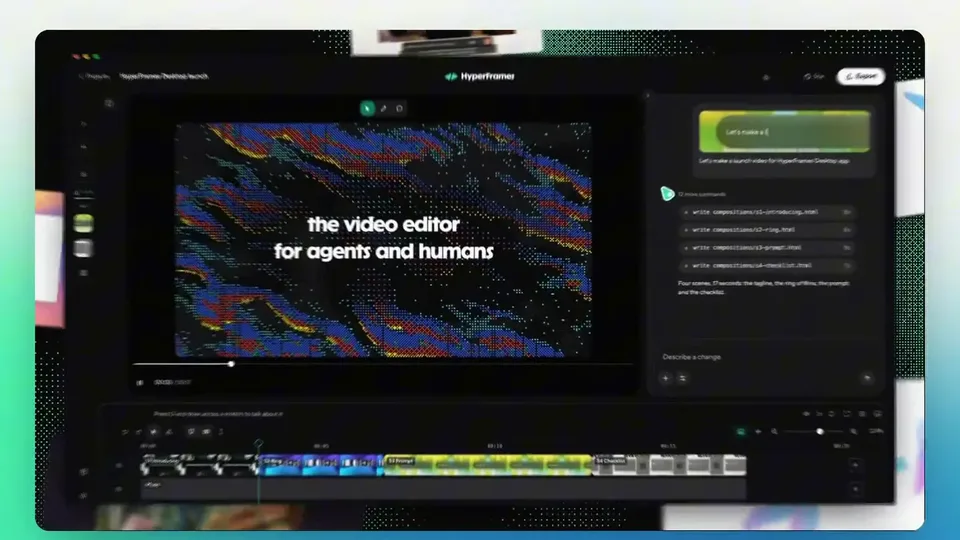 HyperFrames — The video editor built for agents