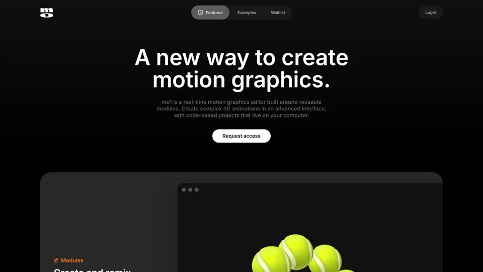 mo1 — A new way to create motion graphics