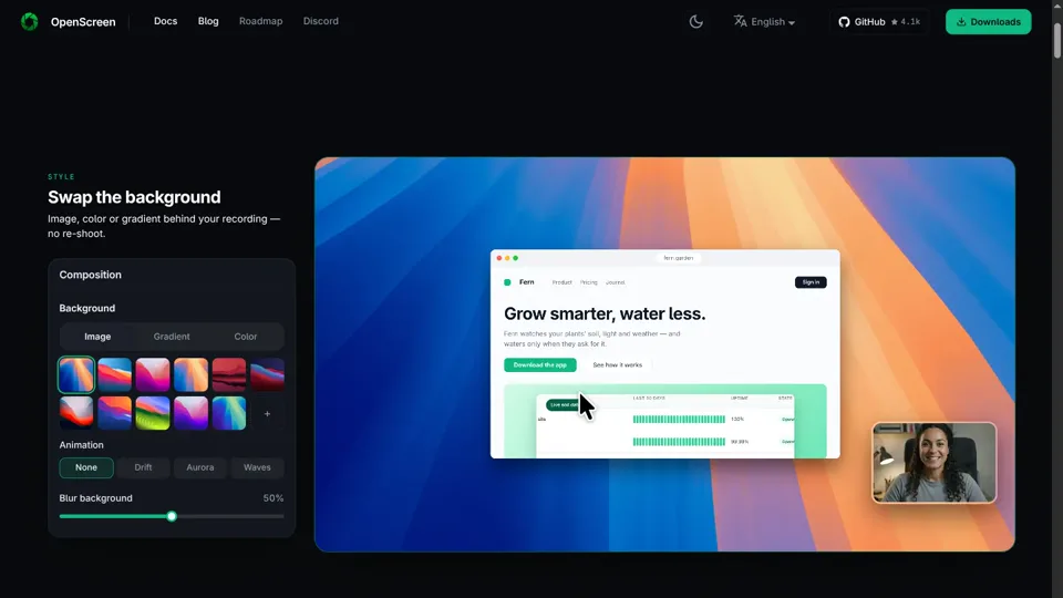 OpenScreen — Beautiful demos on the first take.