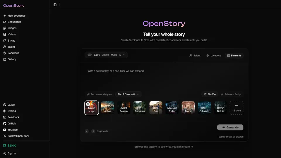 OpenStory — Tell your whole story