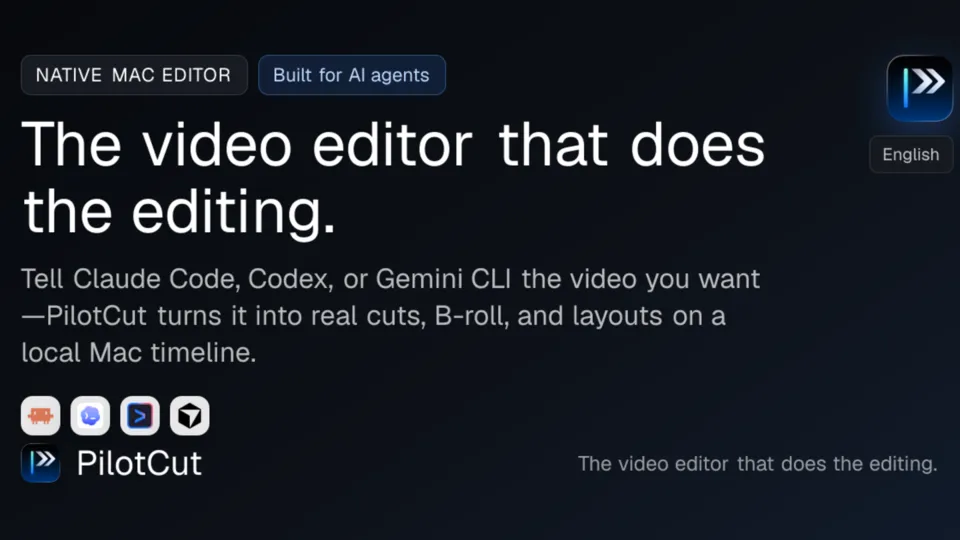 PilotCut — The video editor that does the editing
