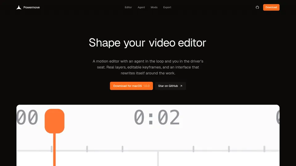 Powermove — Shape your video editor